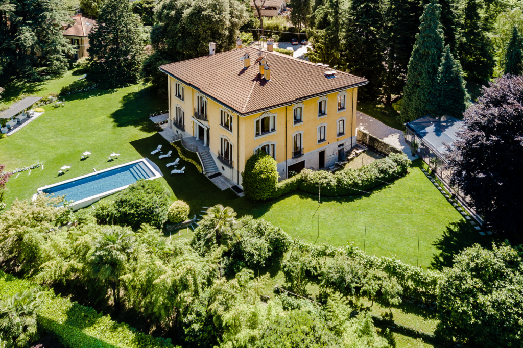 private villa with large gardens and pool